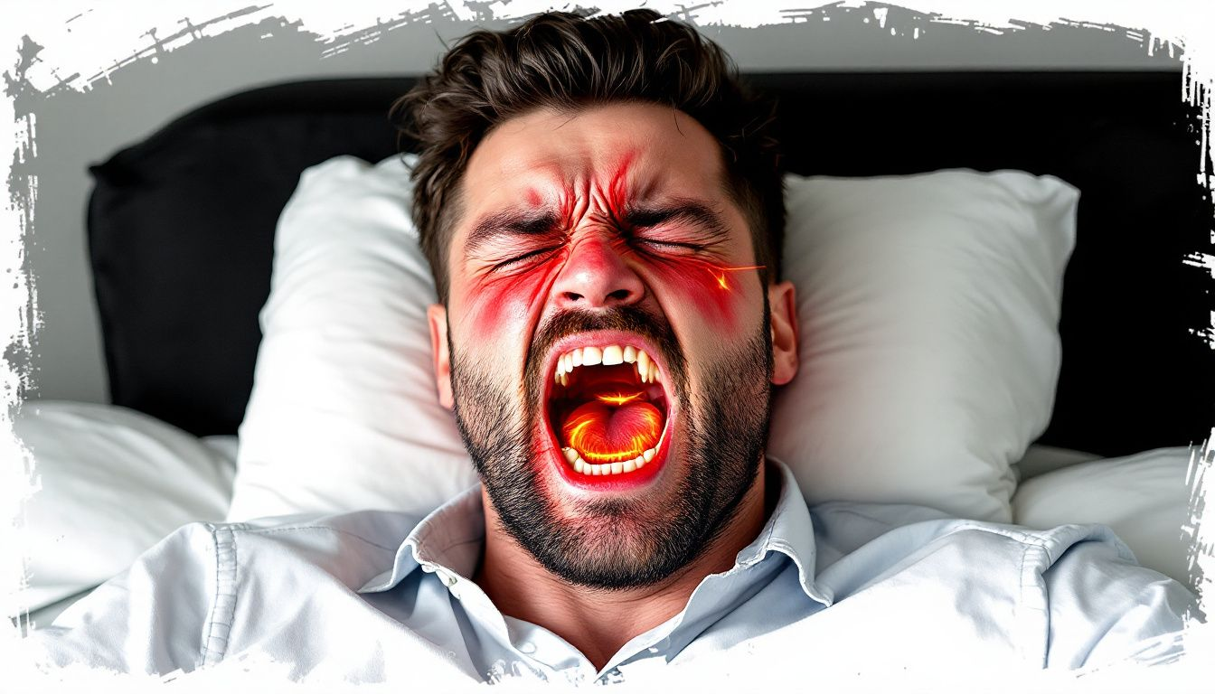 Ein Mann, der über die psychologischen Aspekte von schmerzhaften Erektionen nachdenkt.