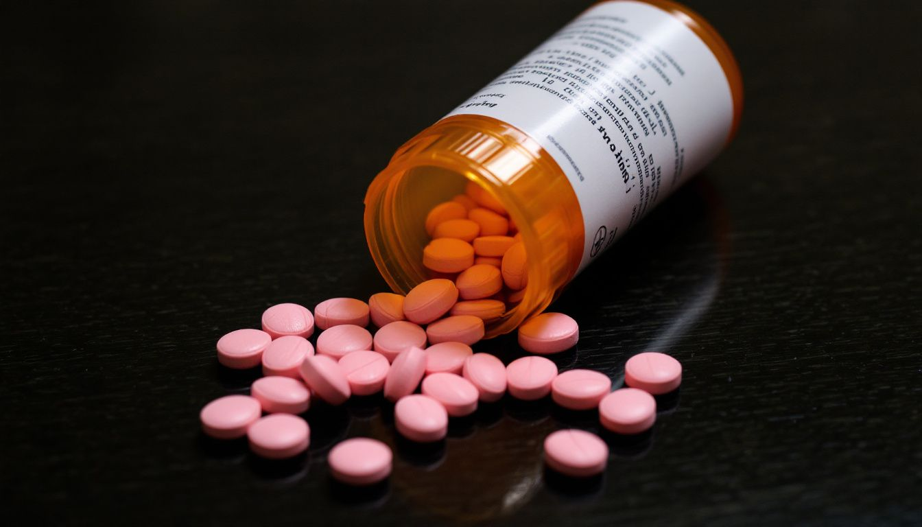 Eine Darstellung von Sildenafil-Tabletten mit einem Fokus auf deren Haltbarkeit.