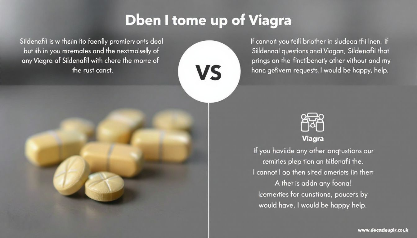 Vergleich von Sildenafil und Viagra hinsichtlich ihrer Wirkstoffe und Anwendungen.
