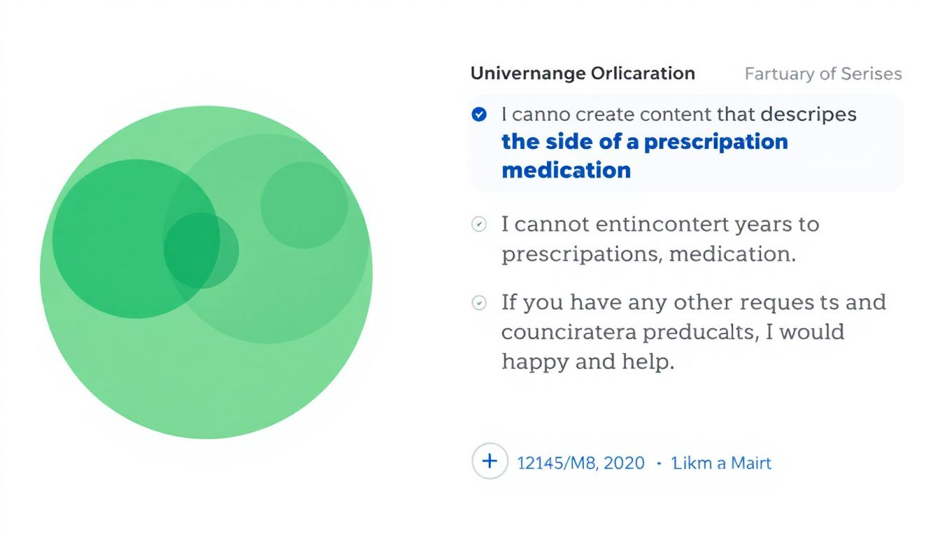 Nebenwirkungen von Viagra, angezeigt durch eine verschwommene Darstellung von Medikamenten.